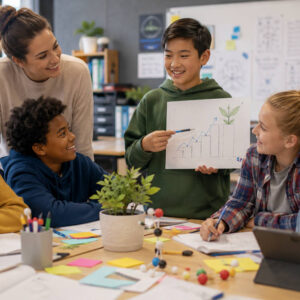 How do students with a growth mindset see their mistakes