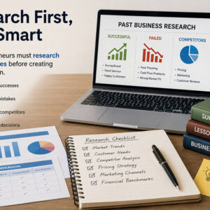 Why entrepreneurs should research past businesses before creating a business plan