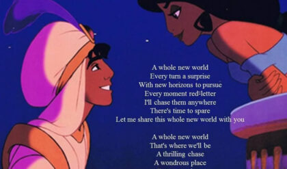 A whole new world lyrics
