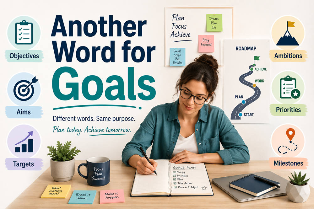 Another word for goals