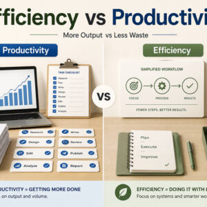 Efficiency vs productivity