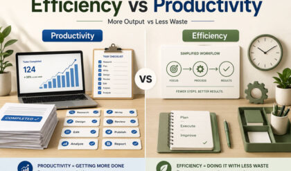 Efficiency vs productivity