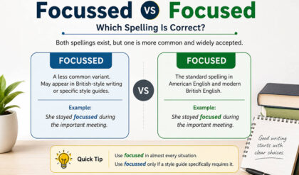 Focussed vs focused