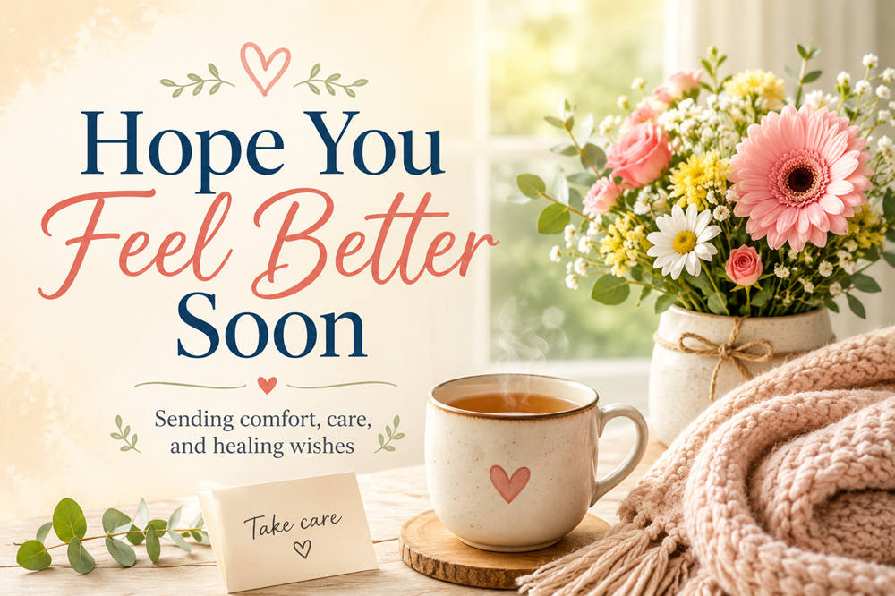 Hope you feel better soon