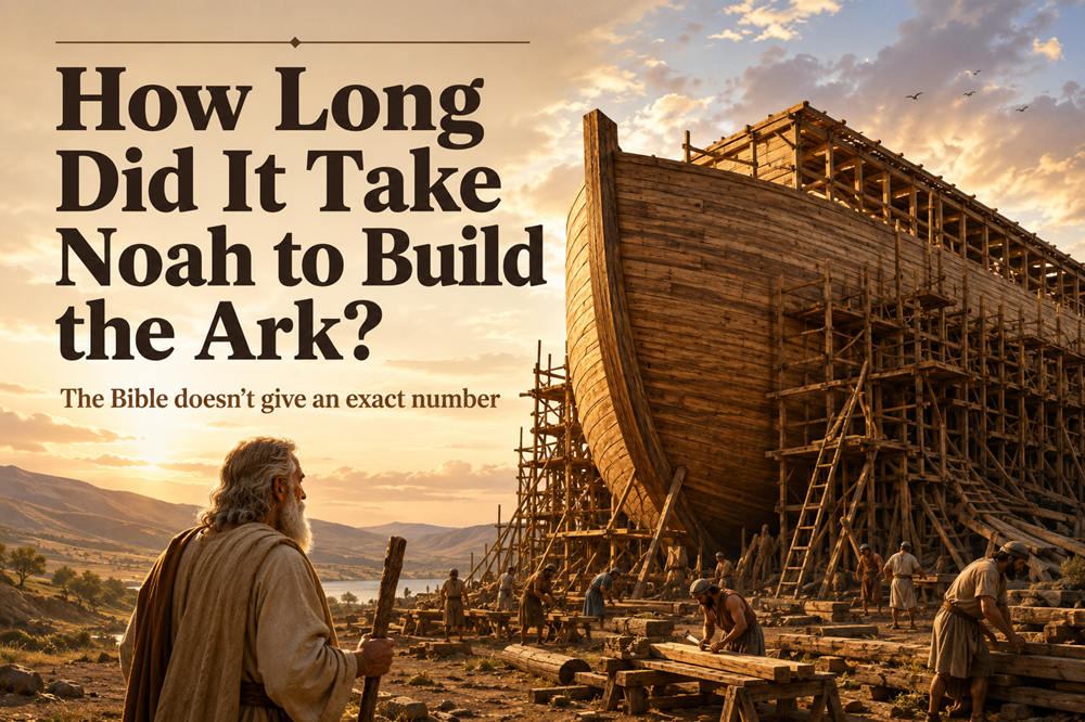 How long did it take noah to build the ark