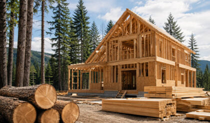 How many trees does it take to build a house