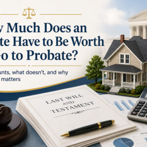 How much does an estate have to be worth to go to probate