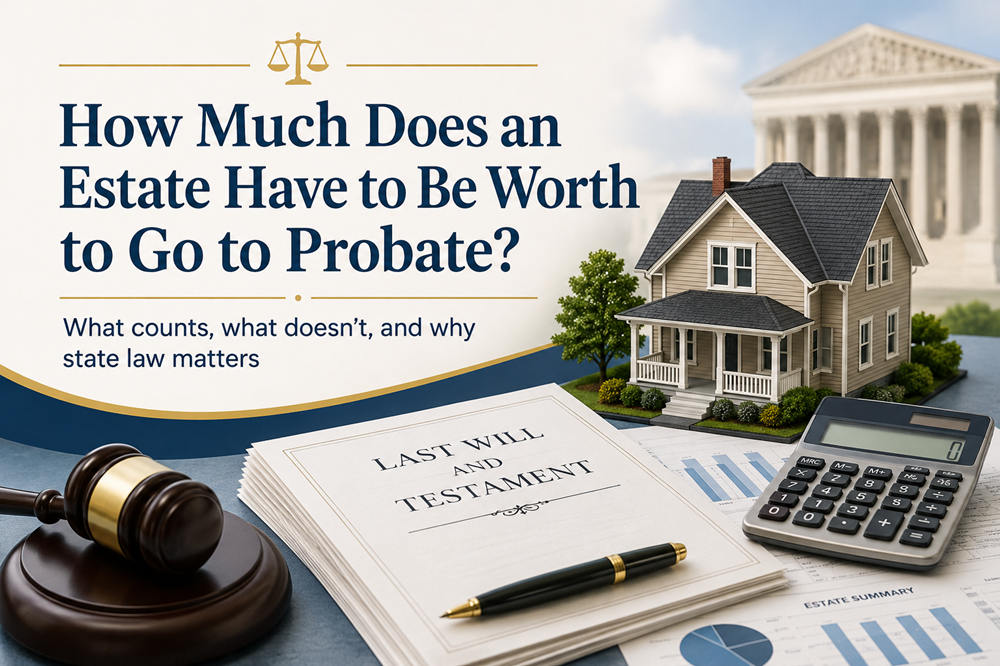 How much does an estate have to be worth to go to probate