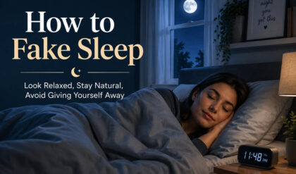 How to fake sleep