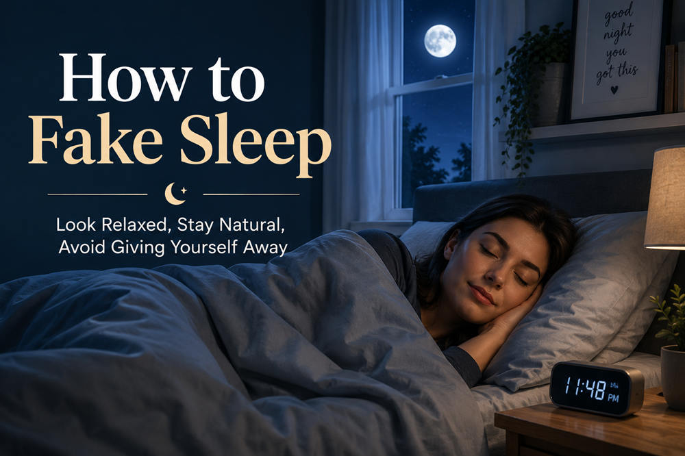 How to fake sleep