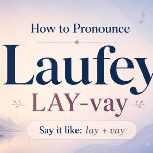 How to pronounce laufey