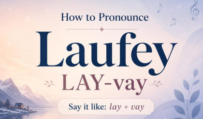 How to pronounce laufey