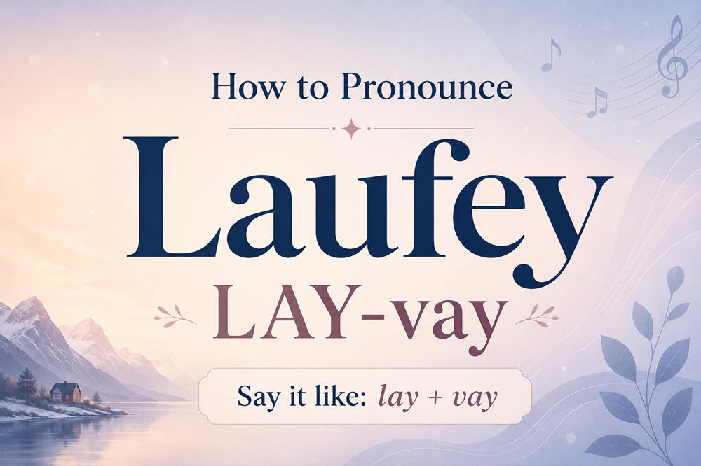 How to pronounce laufey