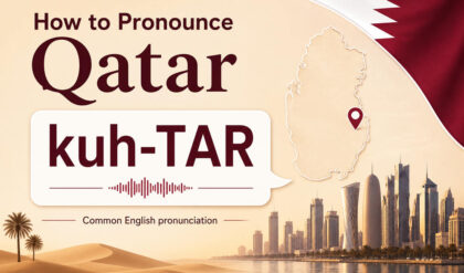How to pronounce qatar
