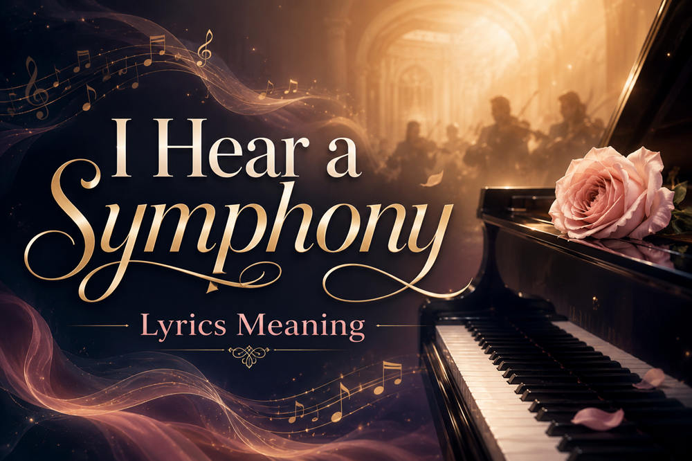 I hear a symphony lyrics