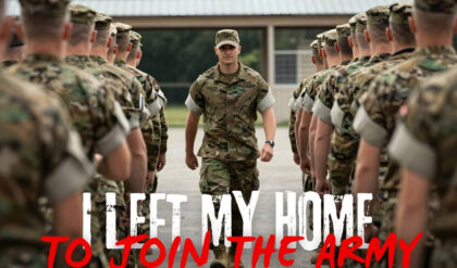 I left my home to join the army lyrics