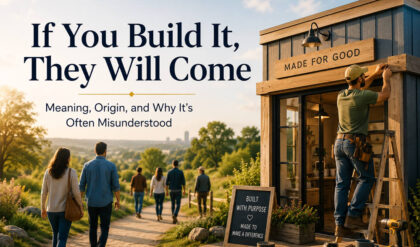If you build it they will come