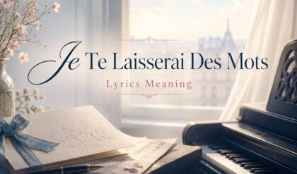 Je te laisserai des mots lyrics