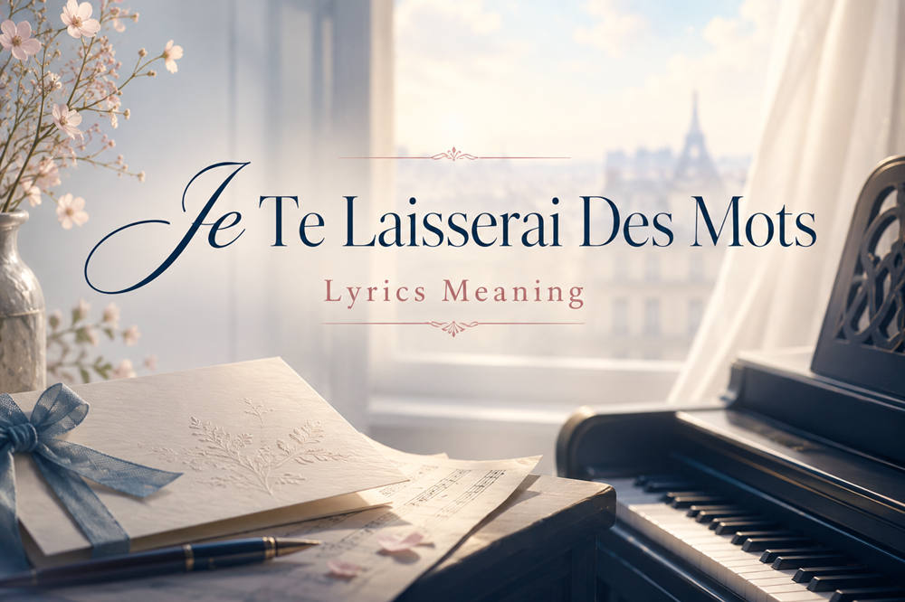 Je te laisserai des mots lyrics