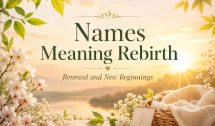 Names meaning rebirth