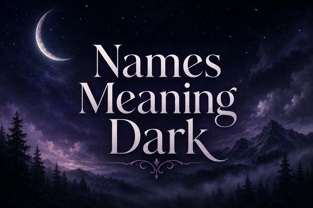 Names that mean dark