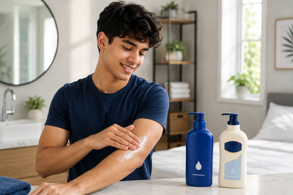 Nivea vs vaseline which body lotion is better for men with dry skin