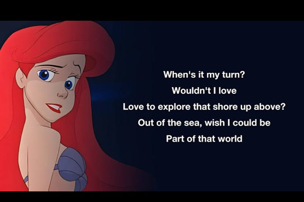 Part of your world lyrics