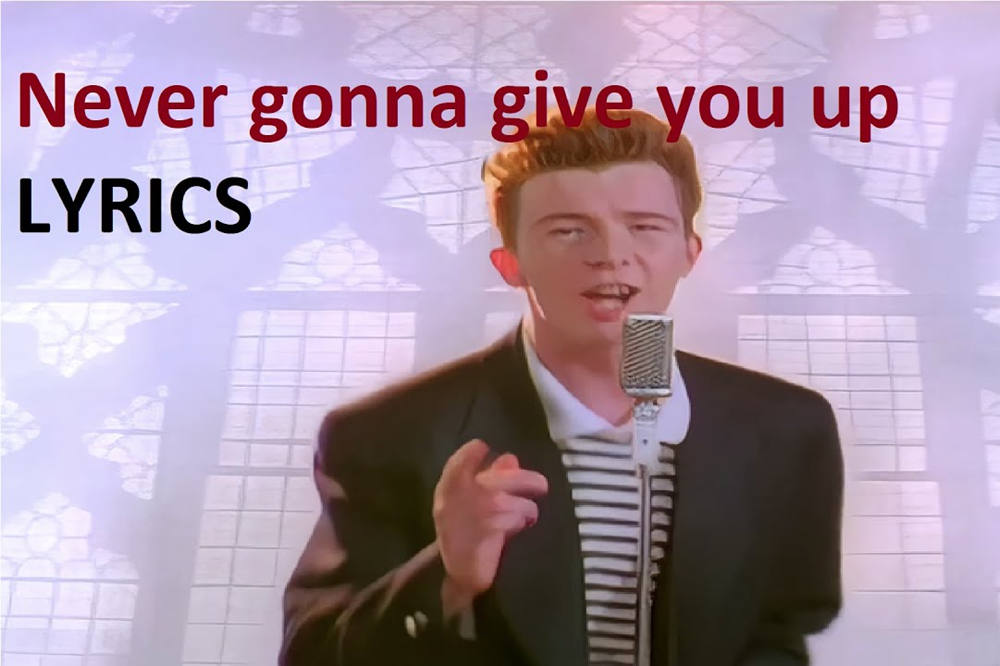 Rick astleys never gonna give you up lyrics