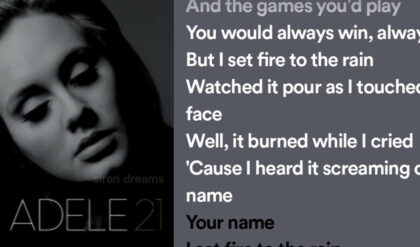Set fire to the rain lyrics