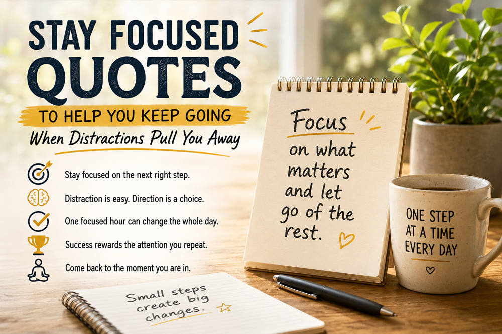 Stay focused quotes