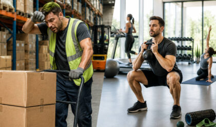 Why a physically active job does not guarantee better physical fitness