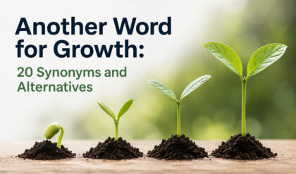 Another word for growth