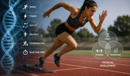 Explain the role that heredity plays in skill related fitness