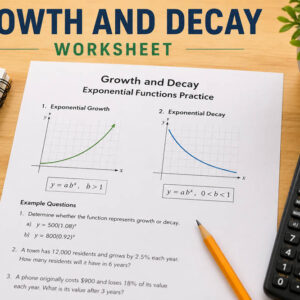 Growth and decay worksheet