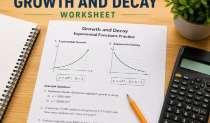 Growth and decay worksheet