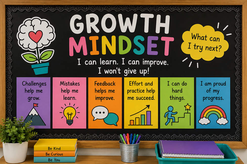 Growth mindset bulletin board