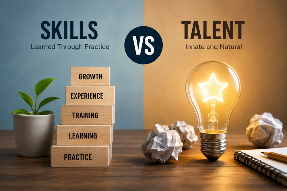 Skills vs talent
